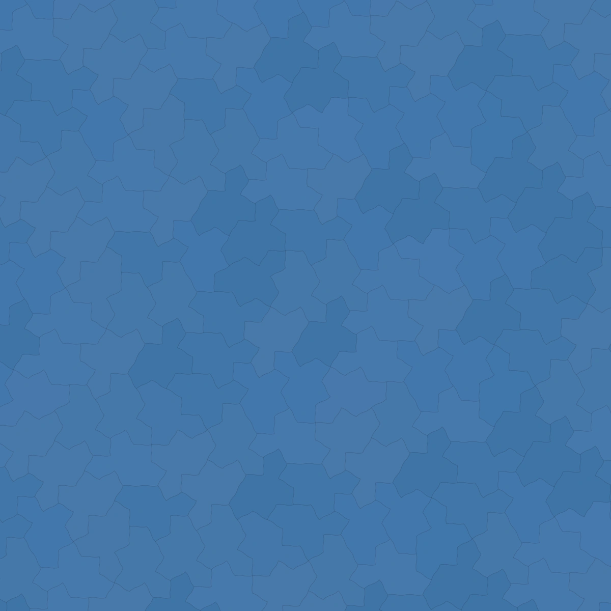 Spectre tiles forming an interlocking pattern in shades of blue.